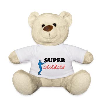 SUPER Frère - Nounours - blanc - Devant