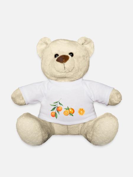 orange orange orange - Teddy - Weiß