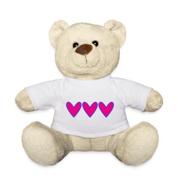 HEART. THANK YOU. MISTRESS. MASTER. THANK YOU MISTRESS. - Teddy Bear - white - Front