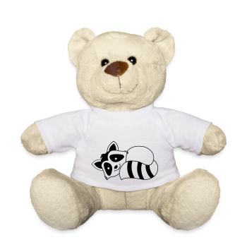Raton-laveur - Nounours - blanc - Devant