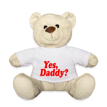 Yes daddy - Nounours - blanc - Devant