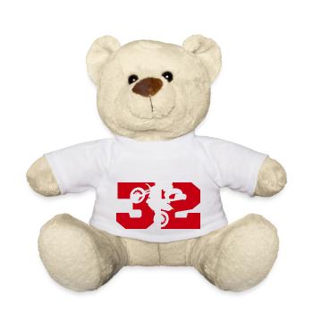 Moto 32 biker - Teddy Bear - white - Front