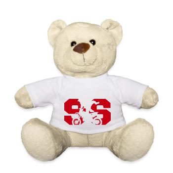 Moto 96 motard - Teddy Bear - white - Front