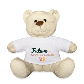 Child Child Future Big Sister - Teddy Bear - white - Front