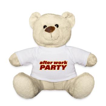 AFTER WORK PARTY - Teddy Bear - white - Front