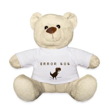 Karikatur Glücklich Vektor Figur Symbol Lustiges Design Niedlich - Teddy - Weiß - Vorne