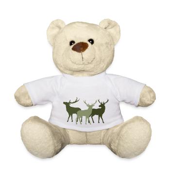 Cerf - Nounours - blanc - Devant