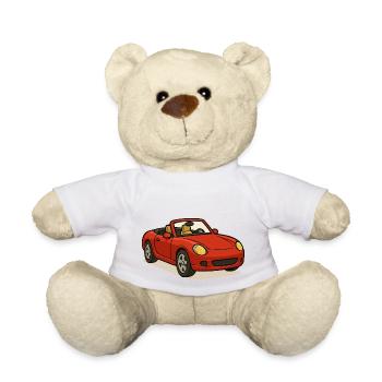 Auto Cabrio - Teddy - Weiß - Vorne