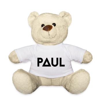 Prénom Paul - Nounours - blanc - Devant