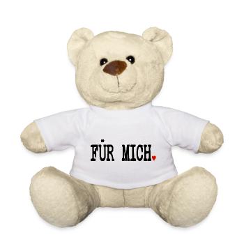 BOTSCHAFT ACHTSAMKEIT MIT HERZ FÜR MICH - Teddy - Weiß - Vorne