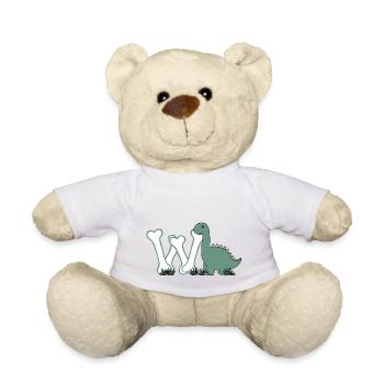 Lettre W - Nounours - blanc - Devant