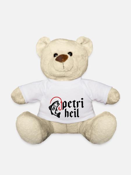 Petri Heil Angeln - Teddy - Weiß