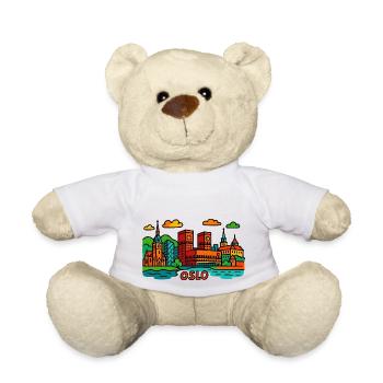 Ville d’Oslo - Nounours - blanc - Devant