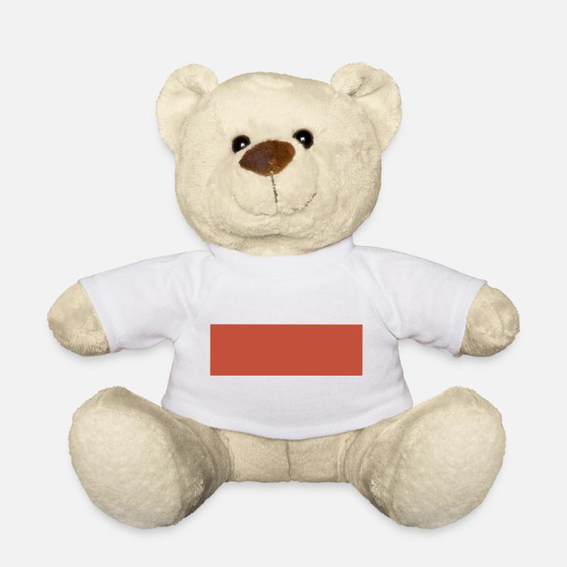 Abstraktes Erdtönen Muster - Teddy - Weiß