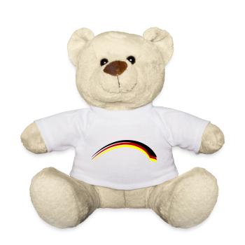 Deutschland Fahne - Teddy - Weiß - Vorne
