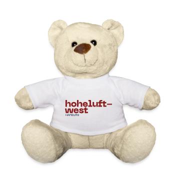 Hoheluft West Hamburg Logo Typo - Teddy - Weiß - Vorne