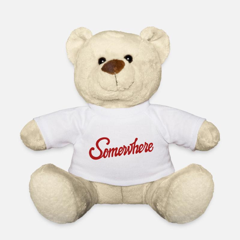 Somewhere Kalligrafie Handlettering Design - Teddy - Weiß