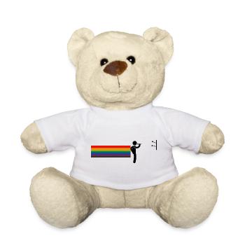 Darter arc-en-ciel – Lance avec fierté - Nounours - blanc - Devant