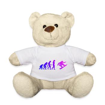 Snowboard Artwork für dein Outfit für Frauen - Teddy - Weiß - Vorne