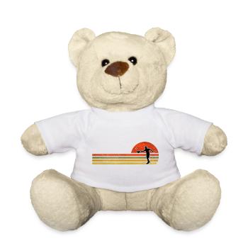 Retro Vintage Pedal - Teddy Bear - white - Front