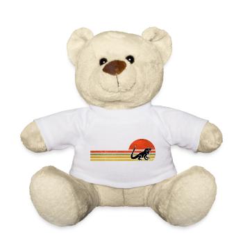 Retro Vintage Bartagame - Teddy - Weiß - Vorne