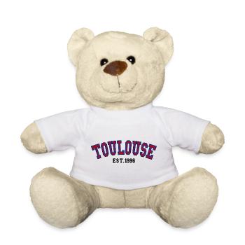 Toulouse Fondée en 1996 - Nounours - blanc - Devant
