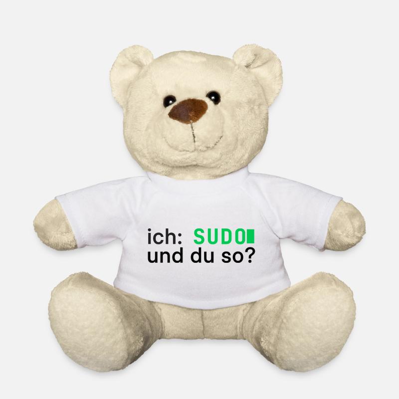 ich: SUDO und du so? Linux Programmierer - dunkel - Teddy - Weiß