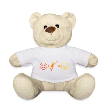 Idée cadeau pour un tennis avec tennis - Nounours - blanc - Devant