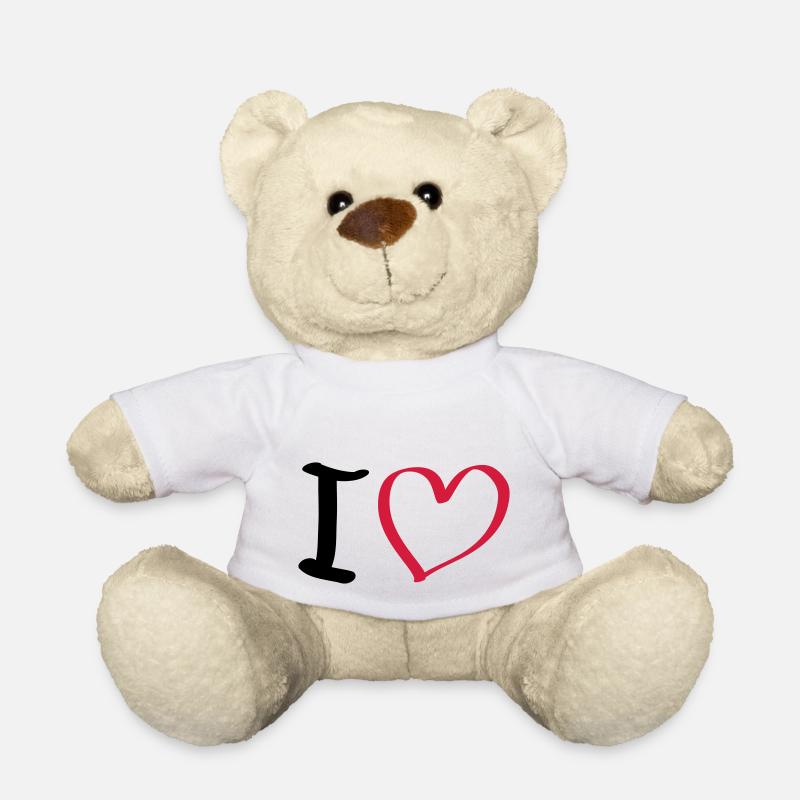 i love - Teddy Bear - white