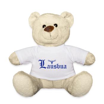 Lausbua mit Hirsch - Teddy - Weiß - Vorne