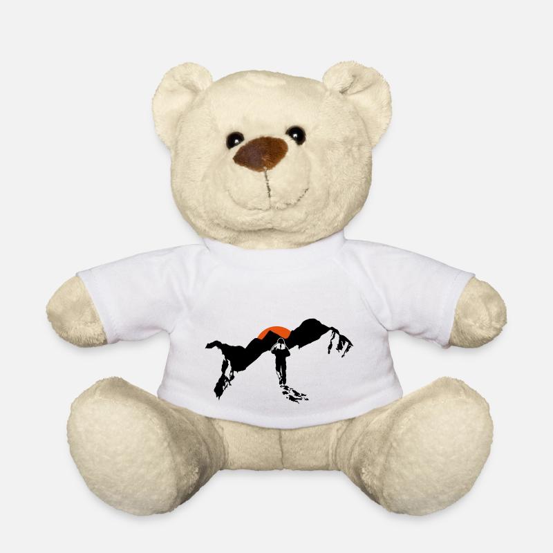 Hiking In The Mountains - Teddy - Weiß