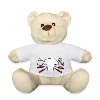 couverts vaisselle flatware silverware cutlery84 - Nounours - blanc - Devant