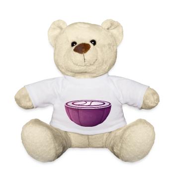 onion oignon veggie gemuese vegetable1 - Nounours - blanc - Devant