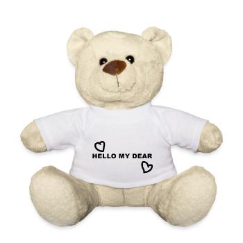 Hello my dear - Teddy - Weiß - Vorne