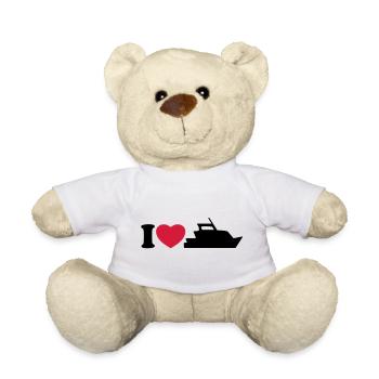 I love my yacht - Ich liebe meine Yacht - Teddy - Weiß - Vorne