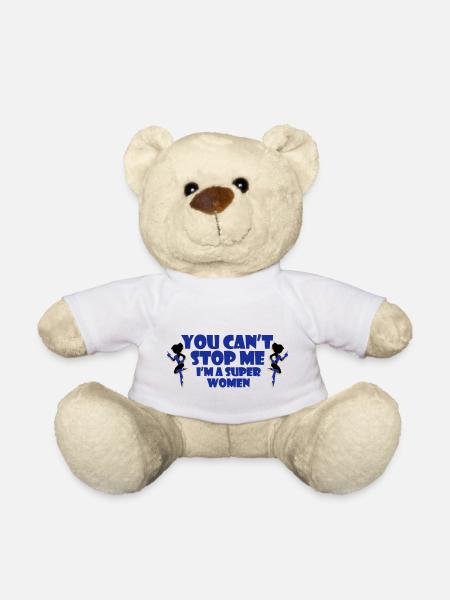 Superfrau - Teddy - Weiß