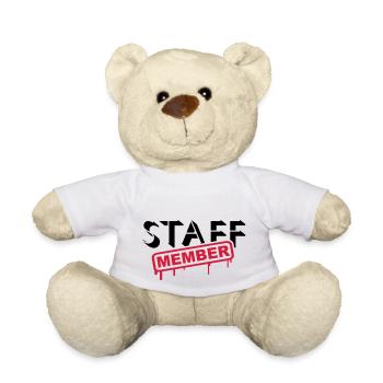 Membre du personnel Amis de l’équipe Logo de l’équipe du personnel - Nounours - blanc - Devant