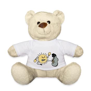 sonne kickt schneemann - Teddy - Weiß - Vorne