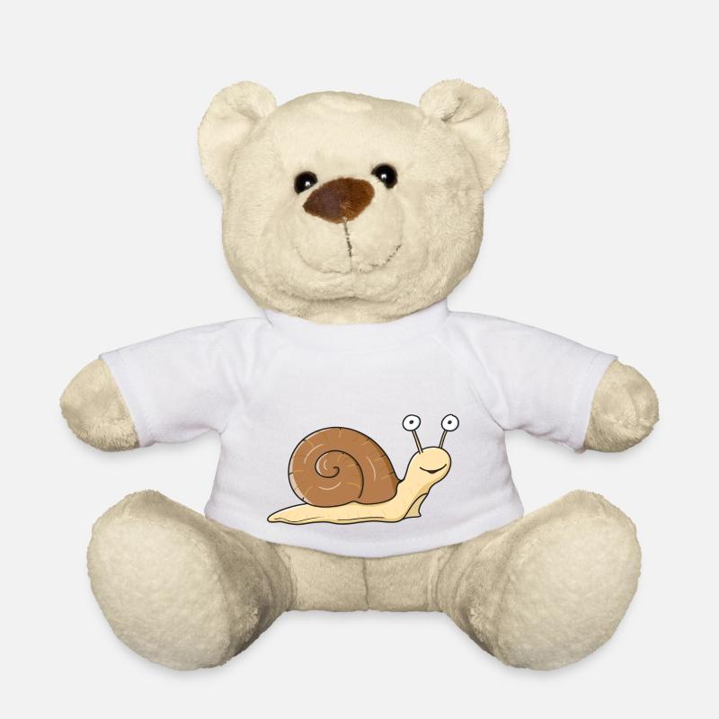 Doux escargot - Nounours - blanc