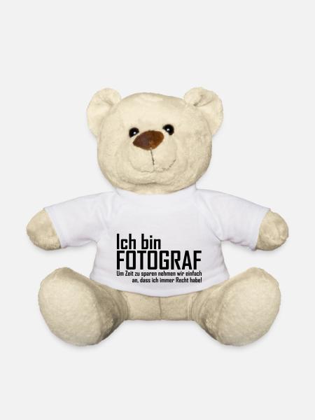 Fotograf Sprüche - Teddy - Weiß