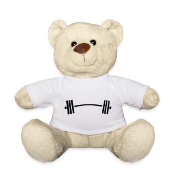 hantel langhantel gebogen - Teddy - Weiß - Vorne