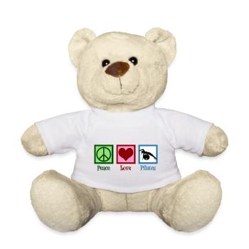 Peace Love Pilates - Teddy Bear - white - Front