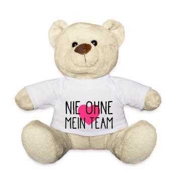 nie ohne mein team herz - Teddy - Weiß - Vorne