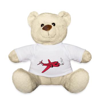 stoned weeds drugs smoking joint pothead weed hemp - Teddy Bear - white - Front