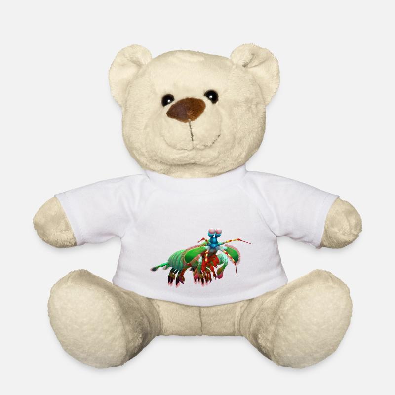3D mantis shrimp - Teddy Bear - white