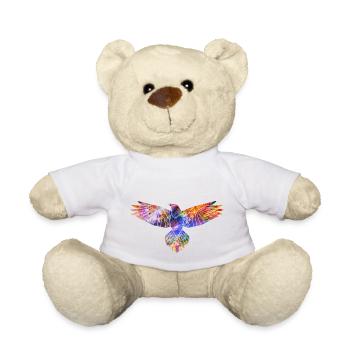 Eagle abstract geometric silhouette - Teddy Bear - white - Front