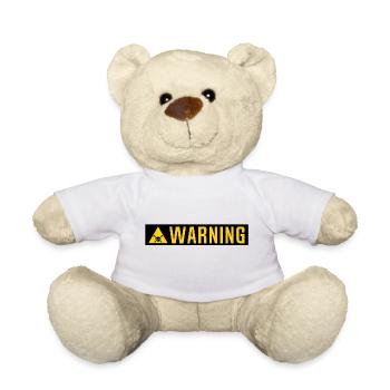 Warning-Panel Tod Kopf Dreiecksplatte - Teddy - Weiß - Vorne