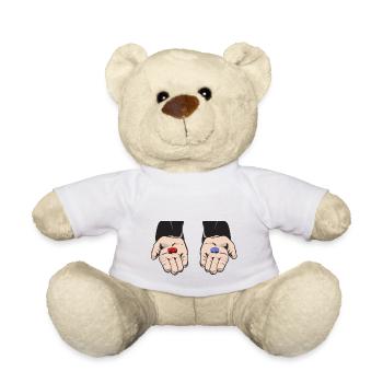 Pill Hand I Cool Techno - Teddy - Weiß - Vorne