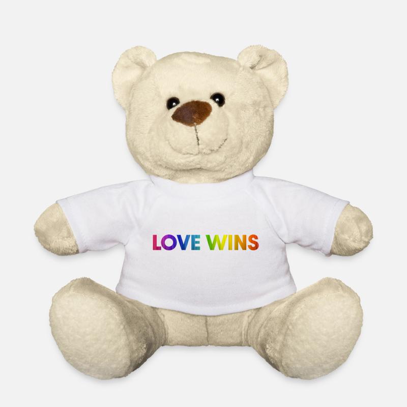 Love wins - Teddy Bear - white