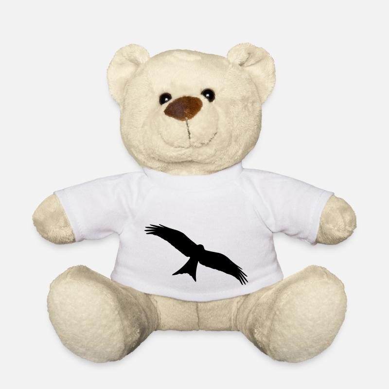 red kite - Teddy Bear - white